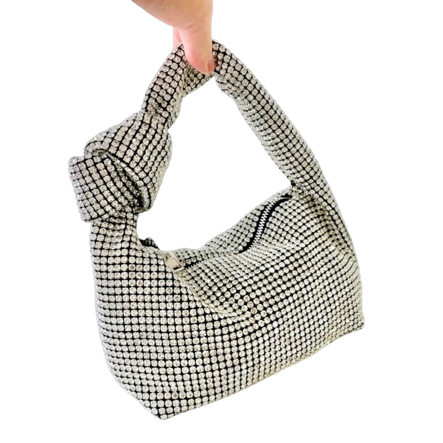 CRYSTAL KNOT BAG CLEAR